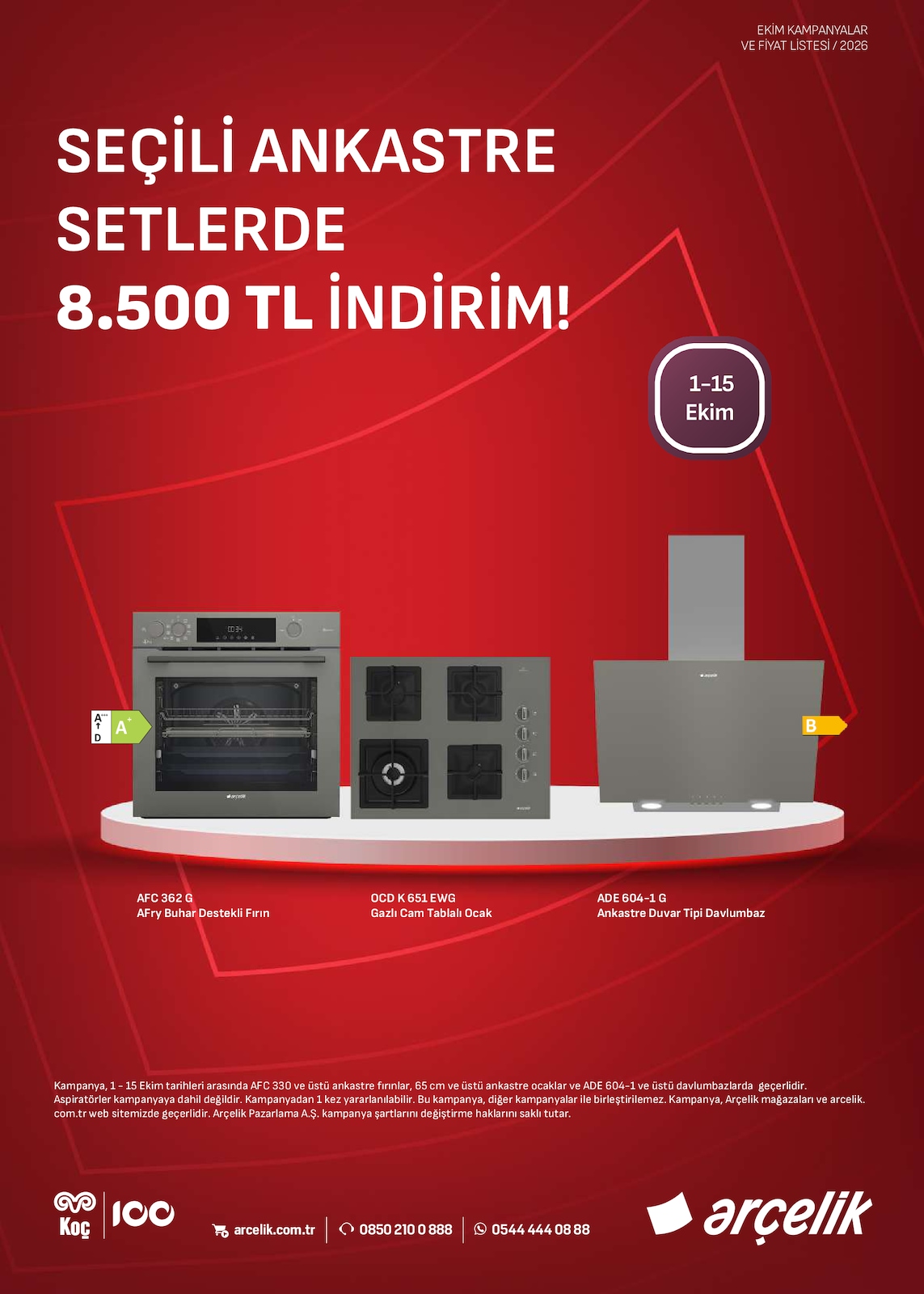Arçelik 1 Ekim 2026 Aktüel Kataloğu