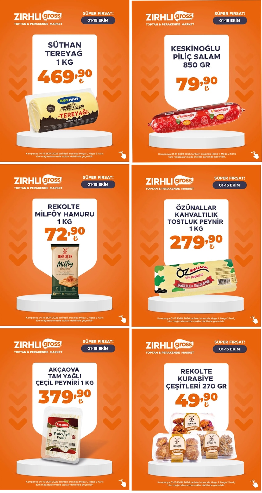 Zırhlı Toptan Market 1 Ekim 2026 Aktüel Kataloğu