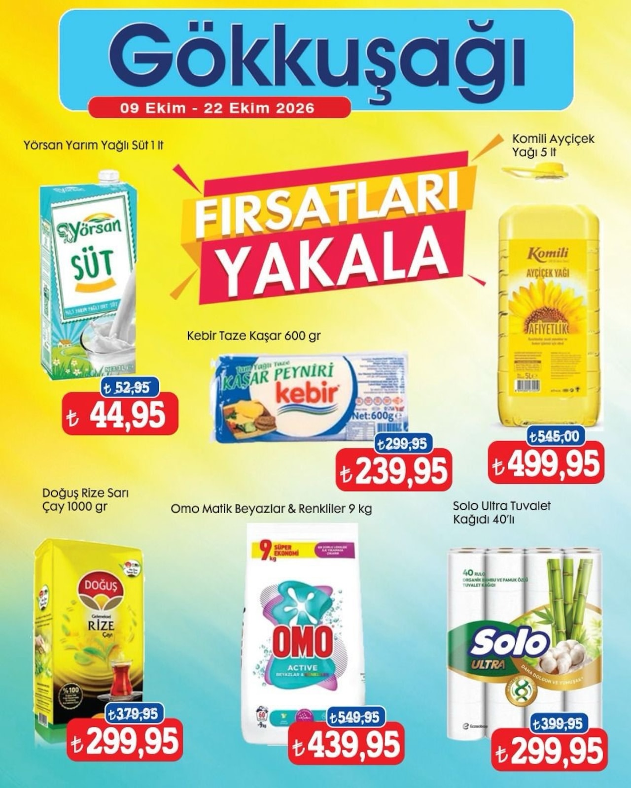 Gökkuşağı Market 9 Ekim 2026 Aktüel Kataloğu