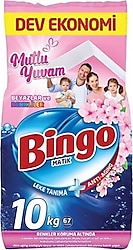 Bingo Matik Mutlu Yuvam Beyazlar ve Renkliler için 10 kg Toz Deterjan
