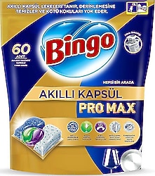 Bingo Akıllı Kapsül Pro Max Bulaşık Makinesi Tableti 60'lı